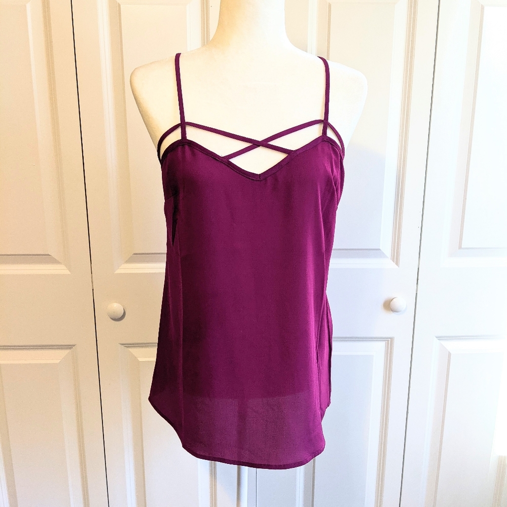 Modcloth spaghetti strap strappy tank top blouse
